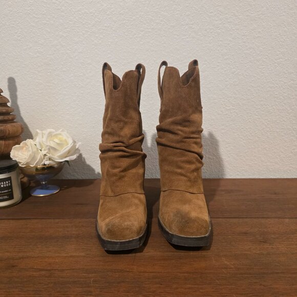 Steve Madden Cognac Pia Ankle Boots Sz 8.5 - Picture 5 of 9